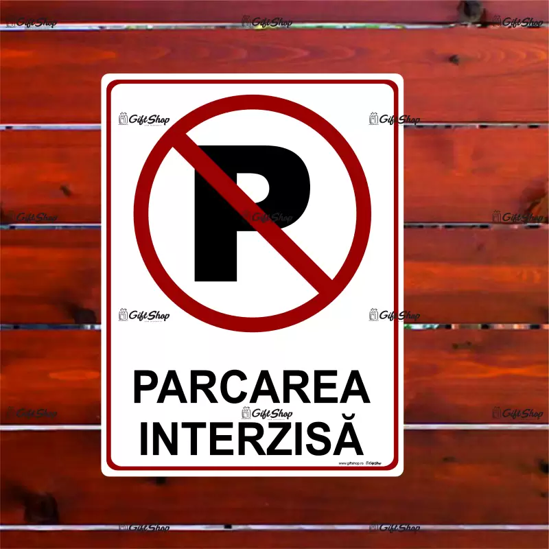 Parcarea interzisa, indicator  100x150 mm